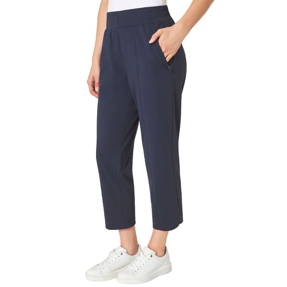 Mondetta Performance Luxury Black High Waist Cropped Pants Plus XXL Pull On